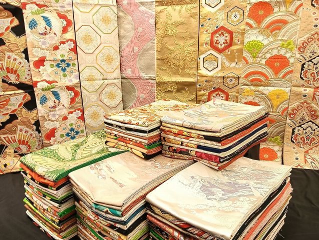 平和屋着物 袋帯 西陣 まとめて100点 鳳凰 鶴 孔雀 蝶 風景 更紗 花柄 宝相華 金銀糸 など 着用 多数 あり 全て正絹 mmm079