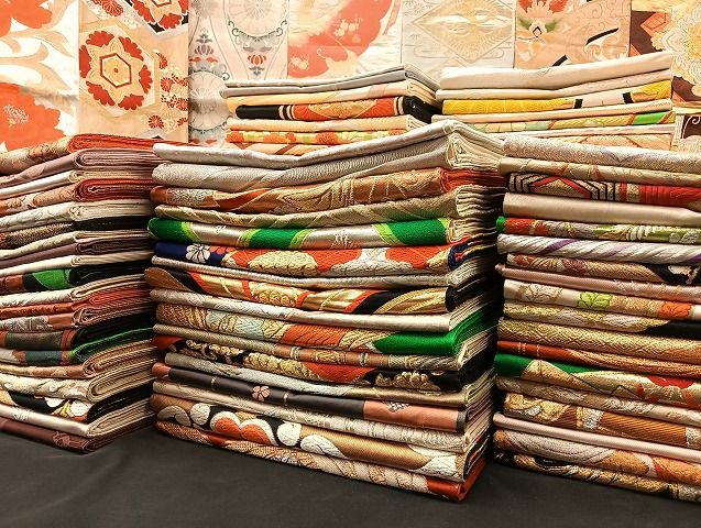 平和屋着物 袋帯 西陣 まとめて100点 鳳凰 向かい鶴 蝶 更紗 花柄 宝相華 佐賀錦 金銀糸 など 着用 多数 あり 全て正絹 mmm080