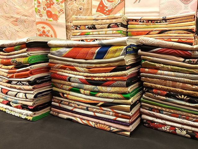 平和屋着物 袋帯 西陣 まとめて100点 鳳凰 鶴 鹿 蝶 風景 更紗 花柄 宝相華 正倉院 佐賀錦 金銀糸 など あり 全て正絹 mmm081
