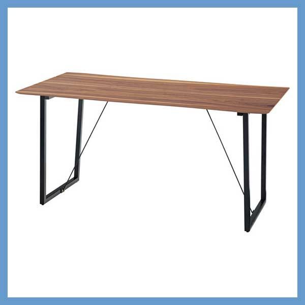 天然木化粧繊維板のダイニングテーブル 約W150×D80×H73cm No.95 ウォルナット