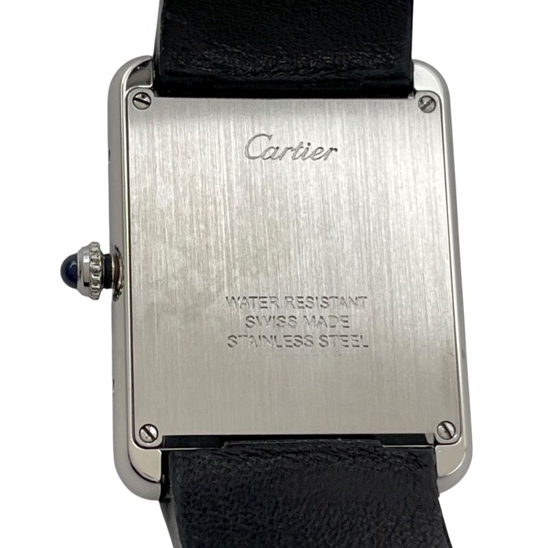 カルティエ Cartier タンク ソロ LM シルバー SS クオーツ メンズ 腕時計