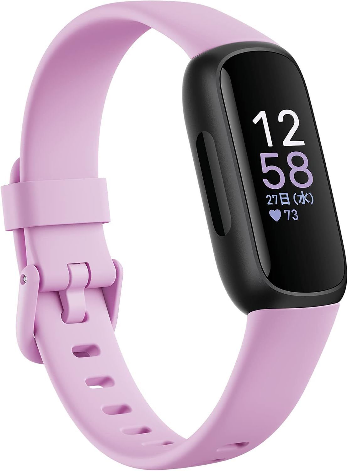 Fitbit Inspire 3 フィットネストラッカ― ライラックブリス ブラック