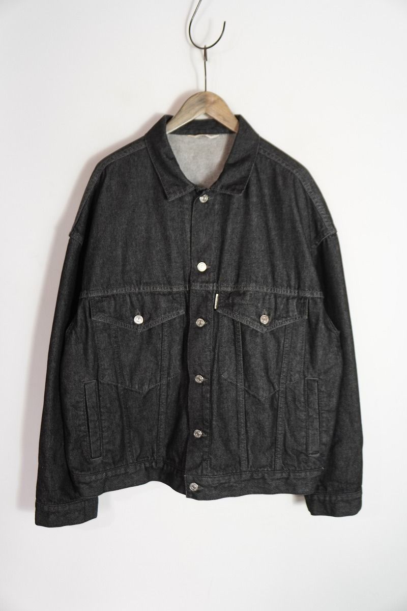 定番 COOTIE クーティー 3rd Type Denim Jacket デニム ジャケット オーバーサイズ ボクシー サイズL ブラック 黒 807P