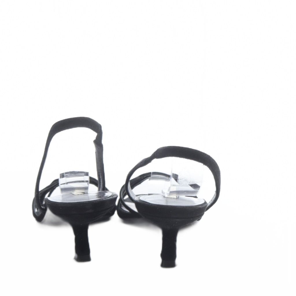  ブレンタ BRENTA サンダル ハイヒール ストラップ スエード 36 ブラック YO 15 サンダル サンダル ミュール