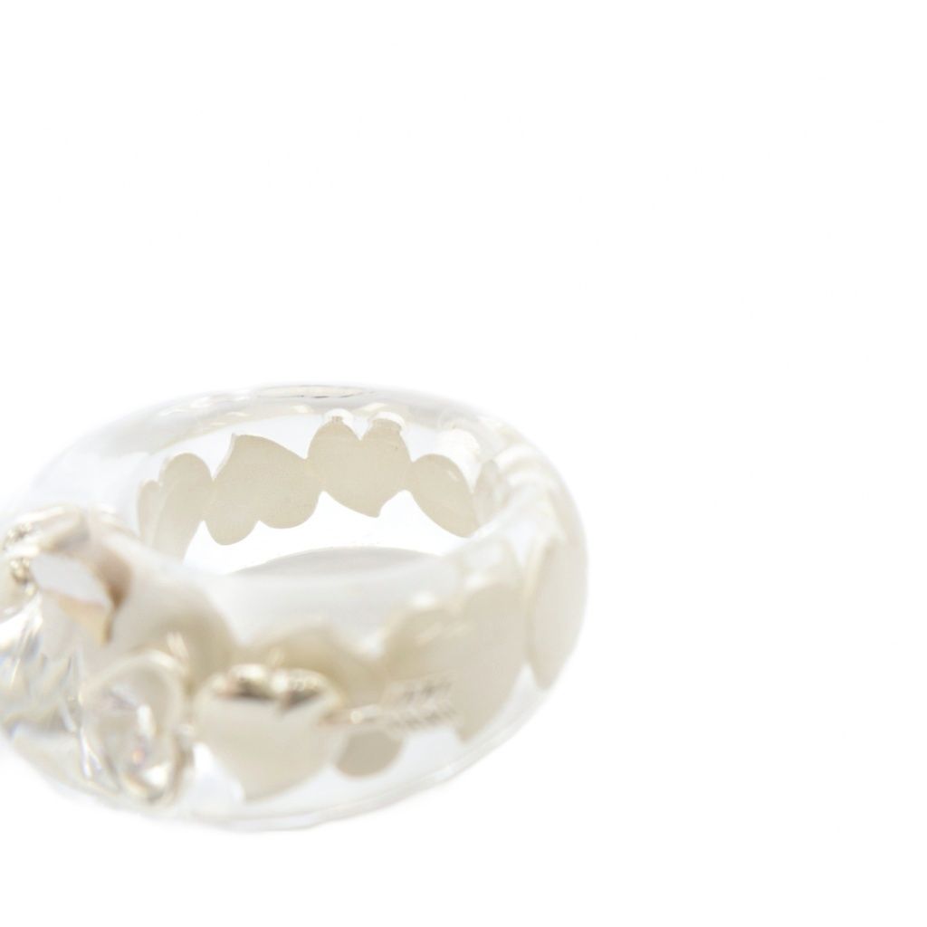 指輪 クリアハート