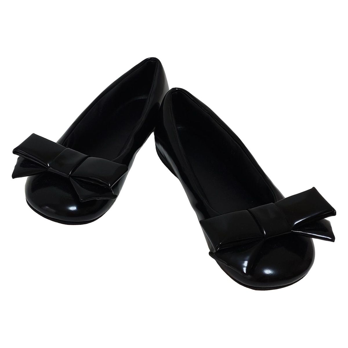 LOEWE ロエベ フラットシューズ 39 レディース - 黒 リボン パファー バレリーナ アウトソール張替済 レザー