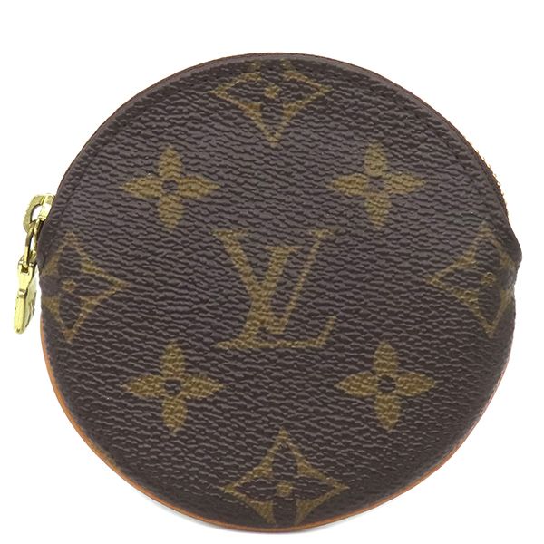 ルイヴィトン LOUIS VUITTON コインケース ポルトモネ ロン モノグラムキャンバス モノグラム ゴールド金具 茶 小銭入れ M61926 TA4137