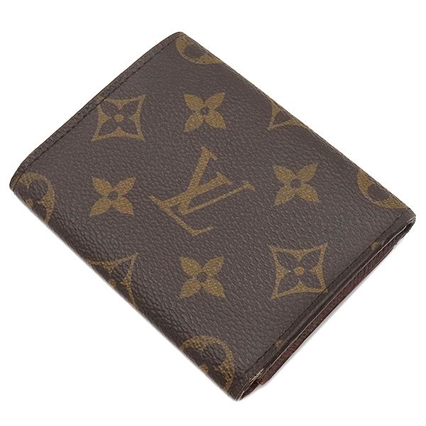 ルイヴィトン LOUIS VUITTON カードケース アンヴェロップ カルト ドゥ ヴィジット モノグラムキャンバス モノグラム ゴールド金具 茶 名刺入れ 定期入れ M63801 CA3187