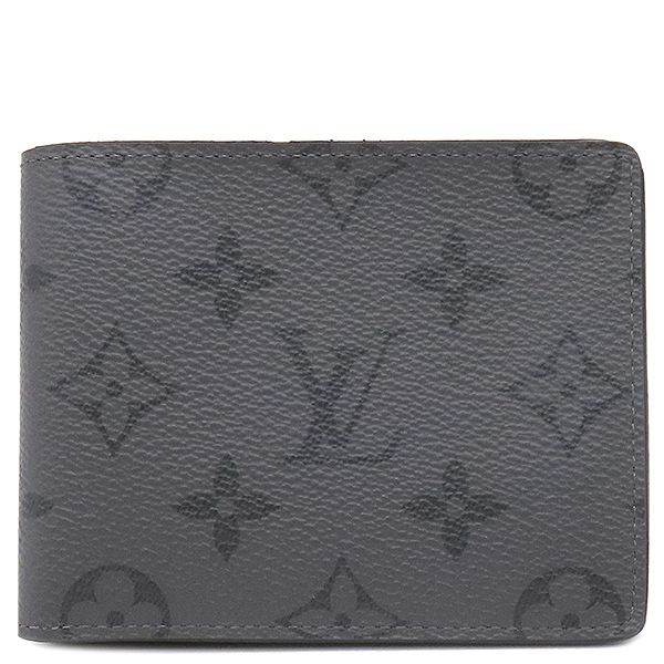 ルイヴィトン LOUIS VUITTON 二つ折り財布 ポルトフォイユ スレンダー モノグラムキャンバス モノグラムエクリプスリバースキャンバス モノグラムエクリプスリバース 黒 M 80906 RFID