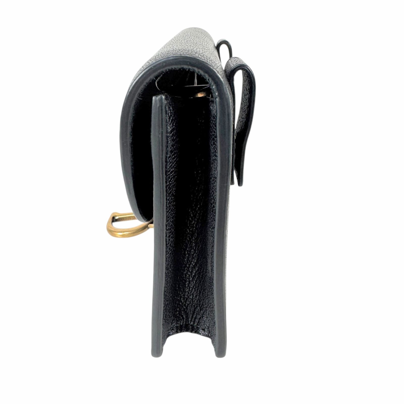 ディオール ウエストポーチ サドル レザー ブラック系 J0571