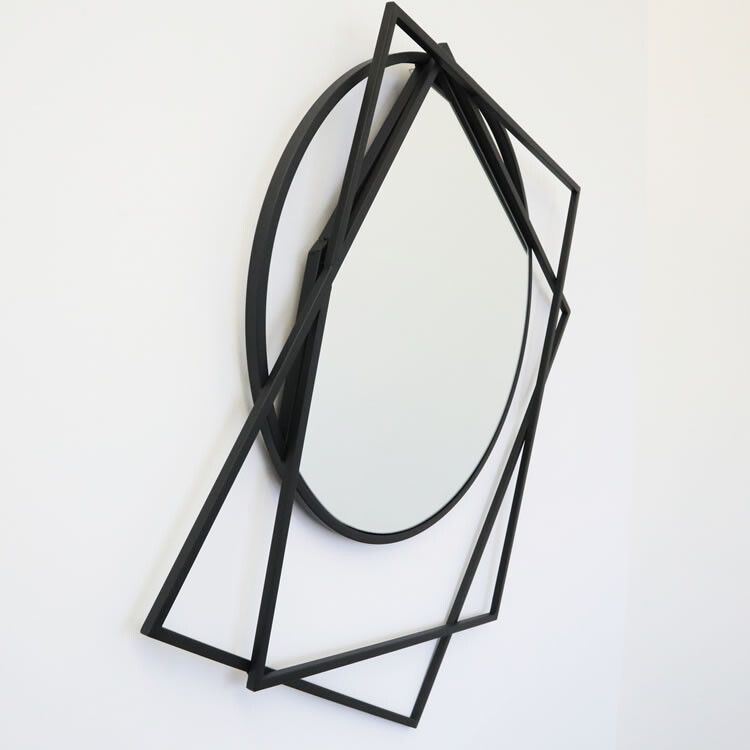 ウォールアート アイアンミラー 鏡 モダンテイスト 壁掛け 壁飾り 四角 インテリア 壁 アートパネル 北欧 雑貨 リビング おしゃれ モダン 装飾 ウォールデコレーション シンプル ウォールアート 壁デコ アートボード インテリア雑貨 壁面装飾 ブラック NEXPOTALLINN_EU