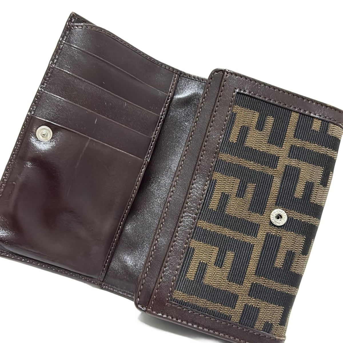 ズッカ柄 ブラウン×黒×ダークブラウン