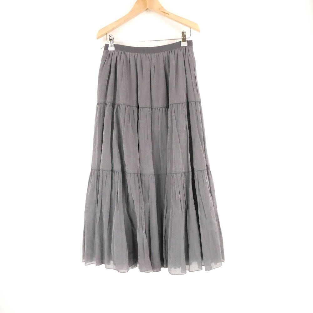 FOXEY BOUTIQUE フォクシー 42558 SKIRT TRIFLE スカート 38 シルクコットン フ ギャザー レディース AU3446A20