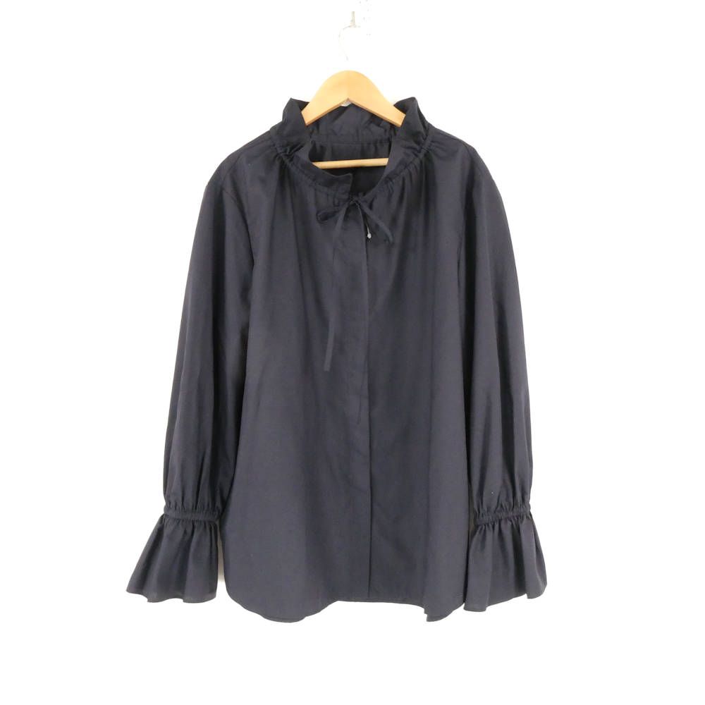 UNITED ARROWS ユナイテッドアローズ 1521-699-1446 フリル フ スリーブ ブラウス F ポリエステル100% 長袖 トップス シャツ レディース AM7222A8