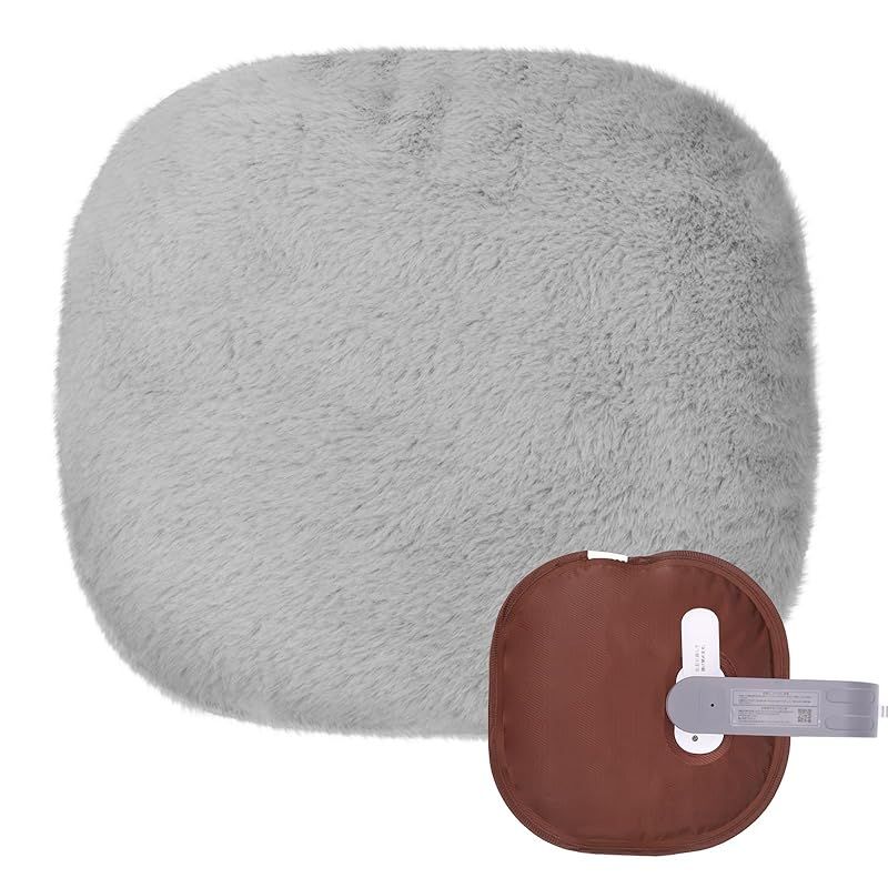 Imspace 湯たんぽ 充電式 ゆたんぽ 蓄熱式 電気湯たんぽ 7分急速充電 4～12長時間保温 エコ湯たんぽ 省エネ 過熱防止 防爆 ふわふわ保温カバー付 暖房器具 防寒グッズ 2025冷え対策 23 5 cm グレー