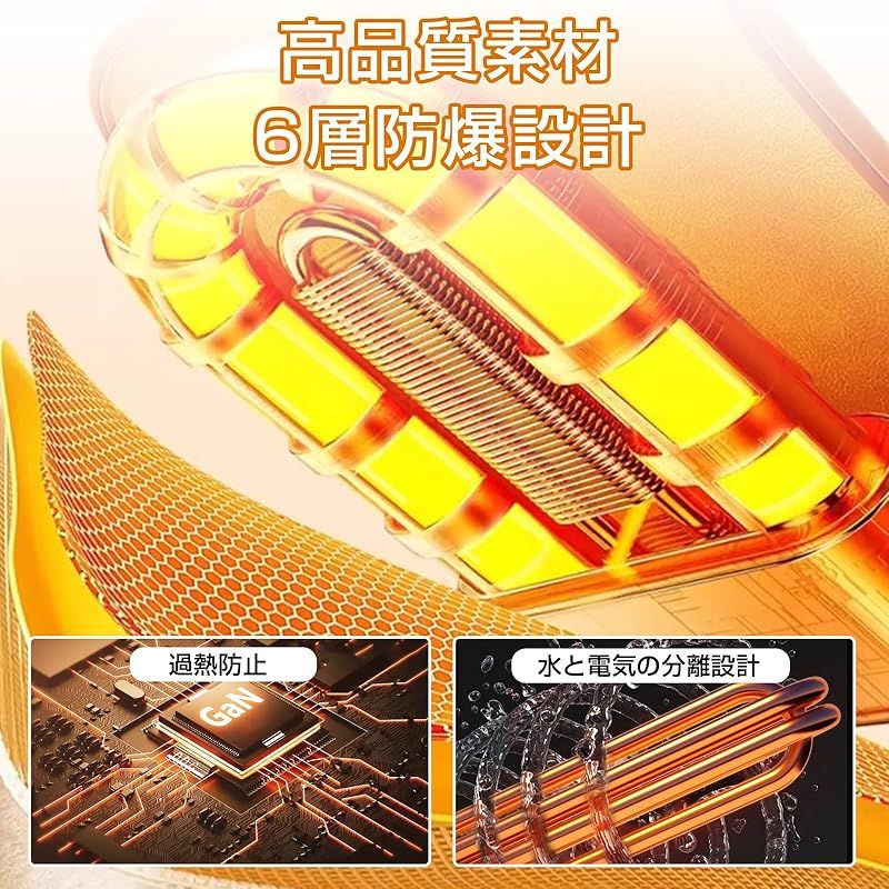  2025冬 新登場 Imspace 湯たんぽ 充電式 ゆたんぽ 蓄熱式 電気湯たんぽ 4 12 H長時間保温 省エネ プレゼント 防爆充電器 過熱防止 急速充電 冷え対策 エコ 暖房器具 ギフト 淡黄色 キッチン 住宅設備