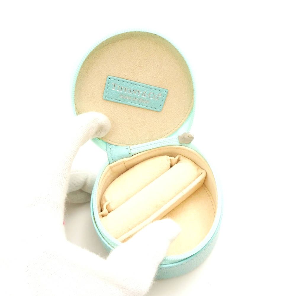 TIFFANY＆Co. ティファニー ラウンド ジュエリーケース 小物入れ レディース AY7301