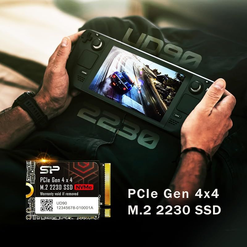 シリコンパワー 2TB NVMe 4.0 Gen4 PCIe M.2 2230 SSD R W 5 000 3 200 MB s Steam Deck対応 UD90 2230 SP02KGBP44UD9007