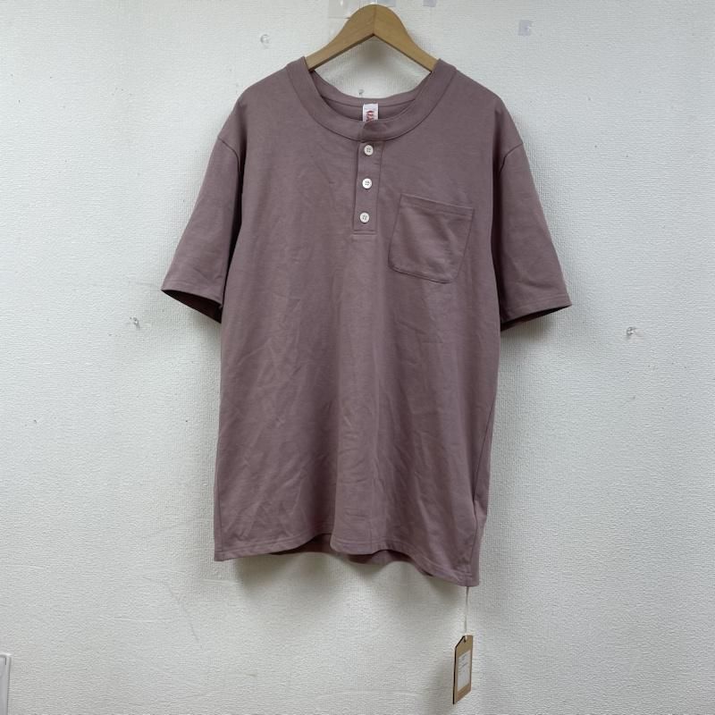 古着 ChahChah バック ロゴ 刺繍 半袖 ヘンリーネック Tシャツ 厚手 タグ付き CC22SS-C-01 メンズ XL ISItems【USED】【古着】【中古】50142908