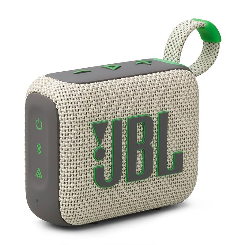 JBL GO4 Bluetoothスピーカー USB C充電 IP67防塵防水 アプリ対応 パッシブラジエーター搭載 ポータブル ウインブルドングリーン JBLGO4SAND
