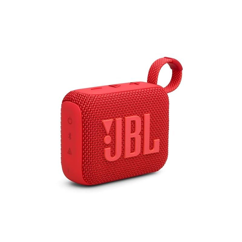 JBL GO4 Bluetoothスピーカー USB C充電 IP67防塵防水 アプリ対応 パッシブラジエーター搭載 ポータブル レッド JBLGO4RED