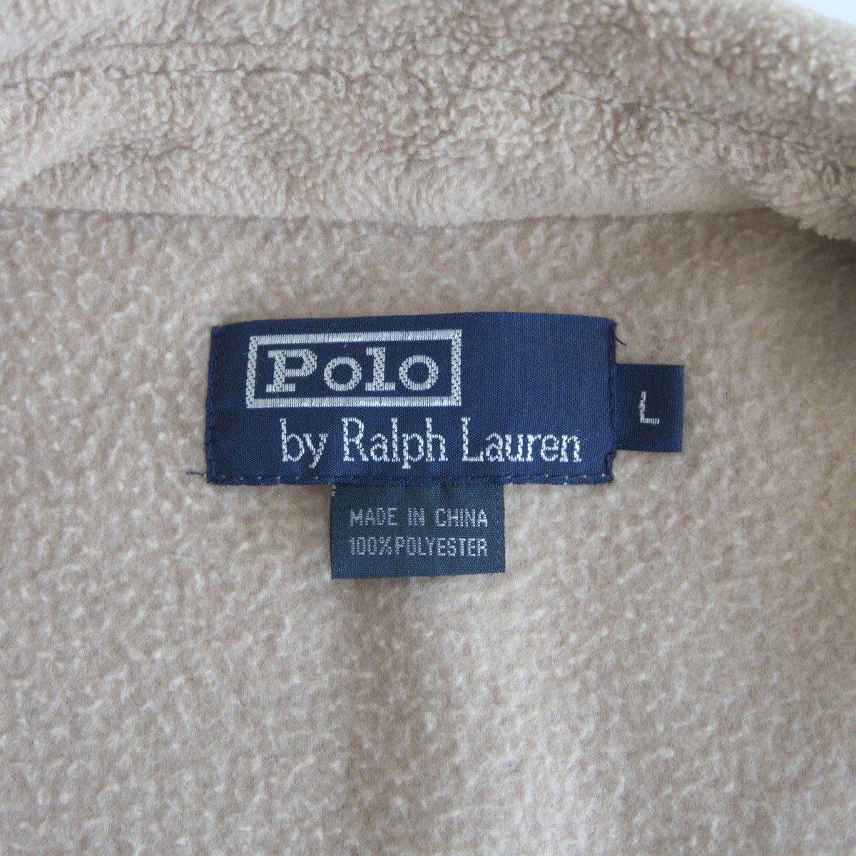 POLO RALPH LAUREN 90s ポニーロゴ フリース スイングトップ ベージュ 90年代 ポロラルフローレン 25110032 KANDAIZUMI_COM