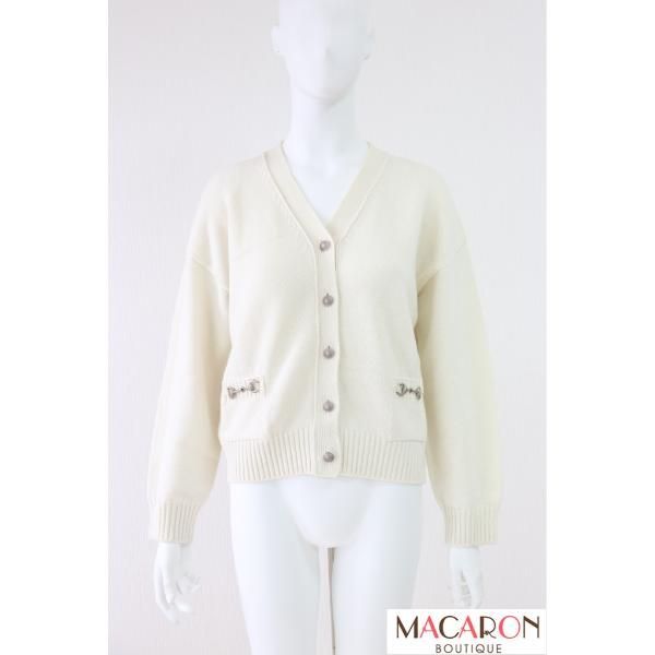 Rene ホースビットウールカーディガン 6332580 商品 白 ホワイト ルネ