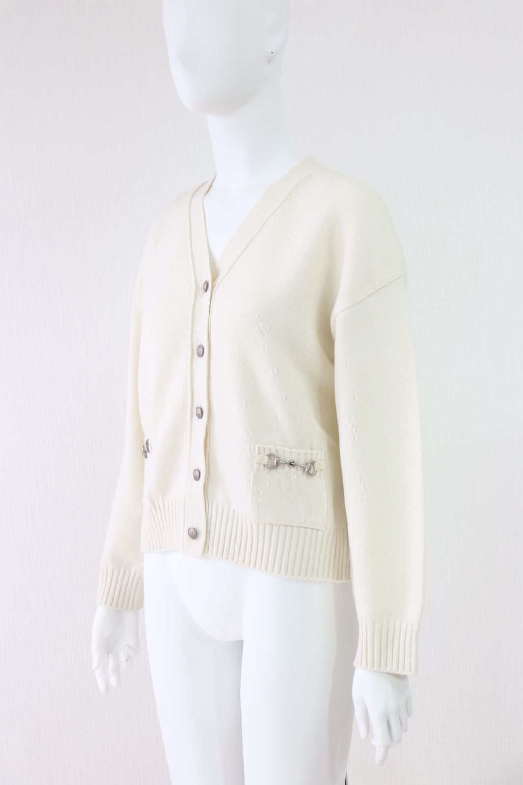 Rene ホースビットウールカーディガン 6332580 商品 白 ホワイト ルネ