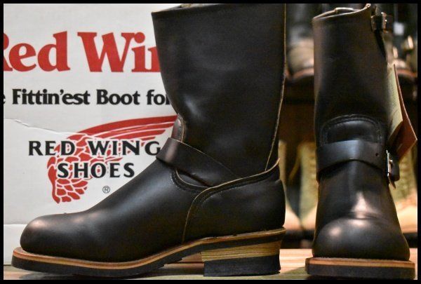 7.5D DEAD PT91プリント 96年 レッドウィング 2268 エンジニア ブラッククローム スチールトゥ プルオン ブーツ redwing HOPESMORE GP198