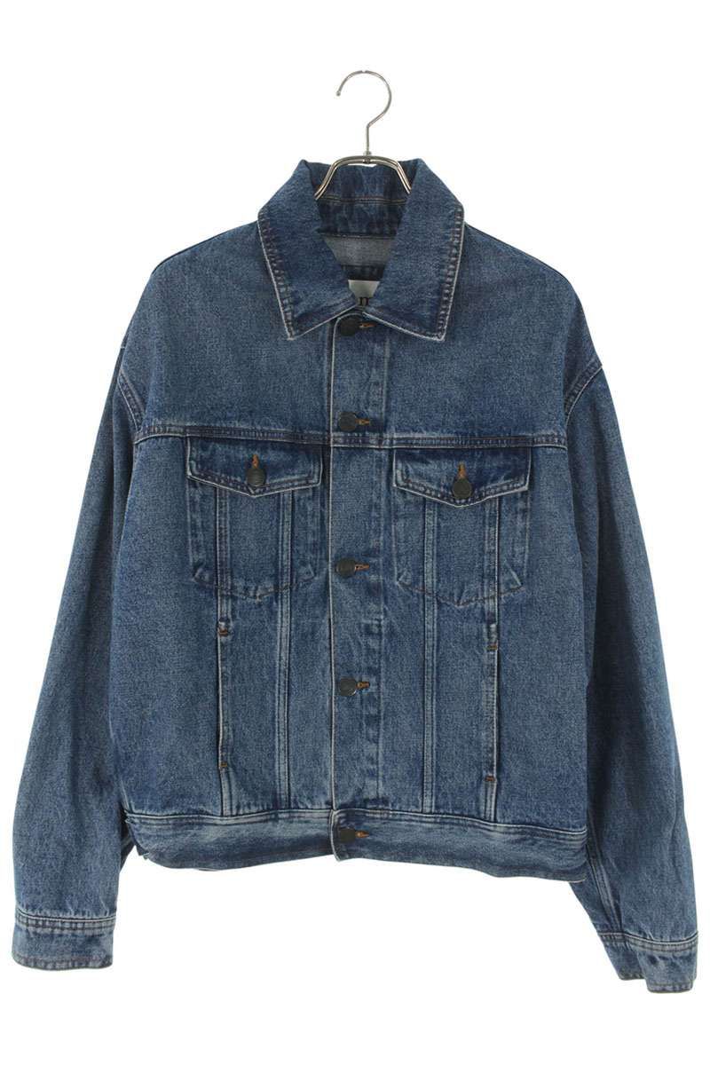 アミアレクサンドルマテュッシ HJK204.601 ミッドウォッシュボクシーフィットデニムジャケット メンズ L