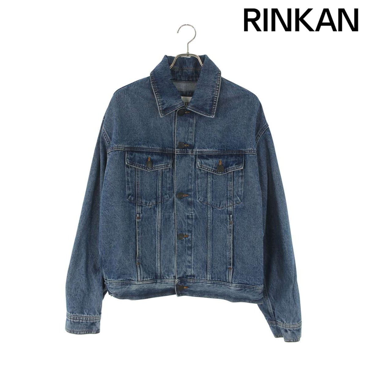 アミアレクサンドルマテュッシ HJK204.601 ミッドウォッシュボクシーフィットデニムジャケット メンズ L