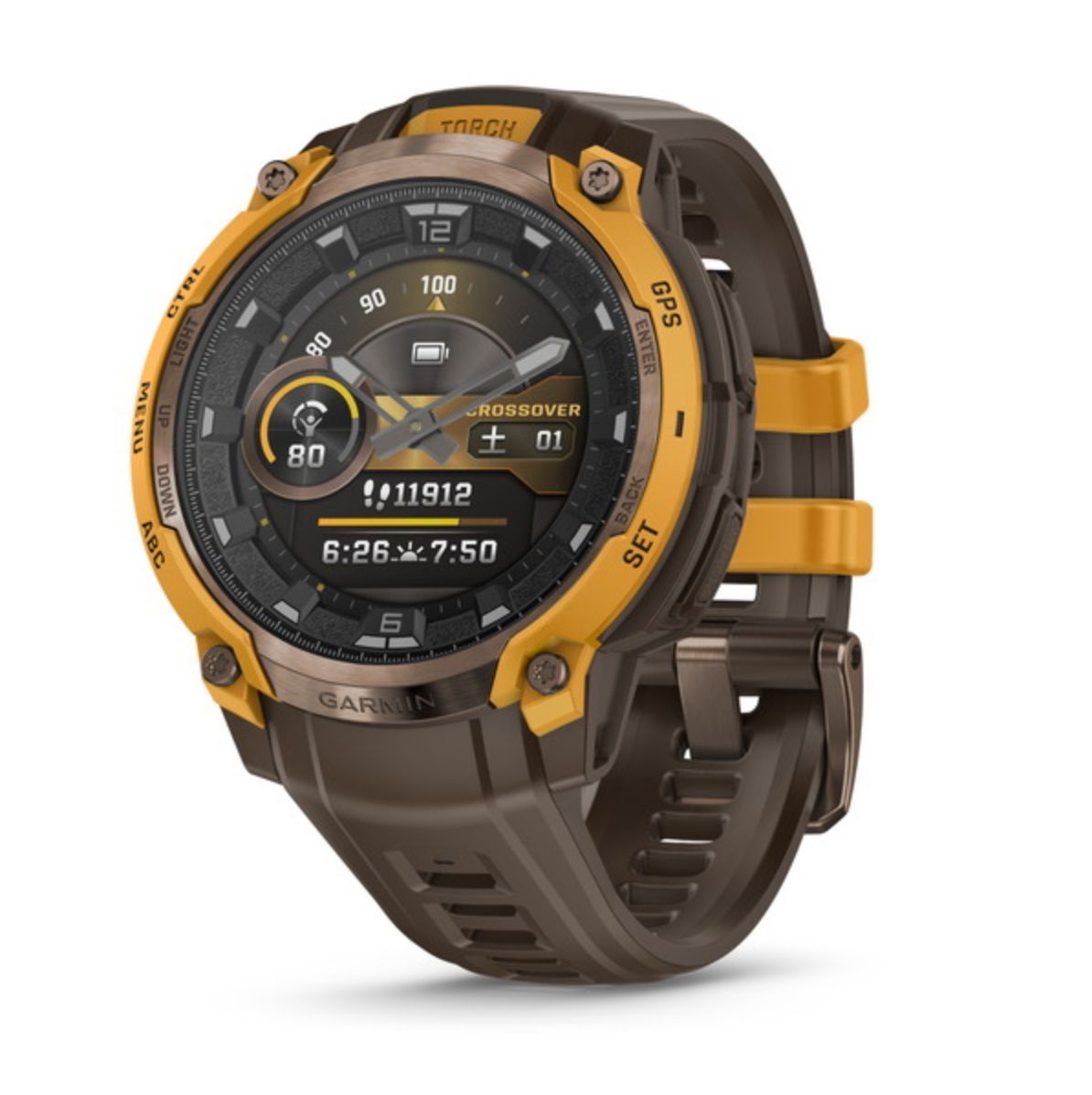 ガーミン GARMIN Instinct Crossover AMOLED ハイブリッドタフネスGPSウォッチ 商品番号 010-03398-31