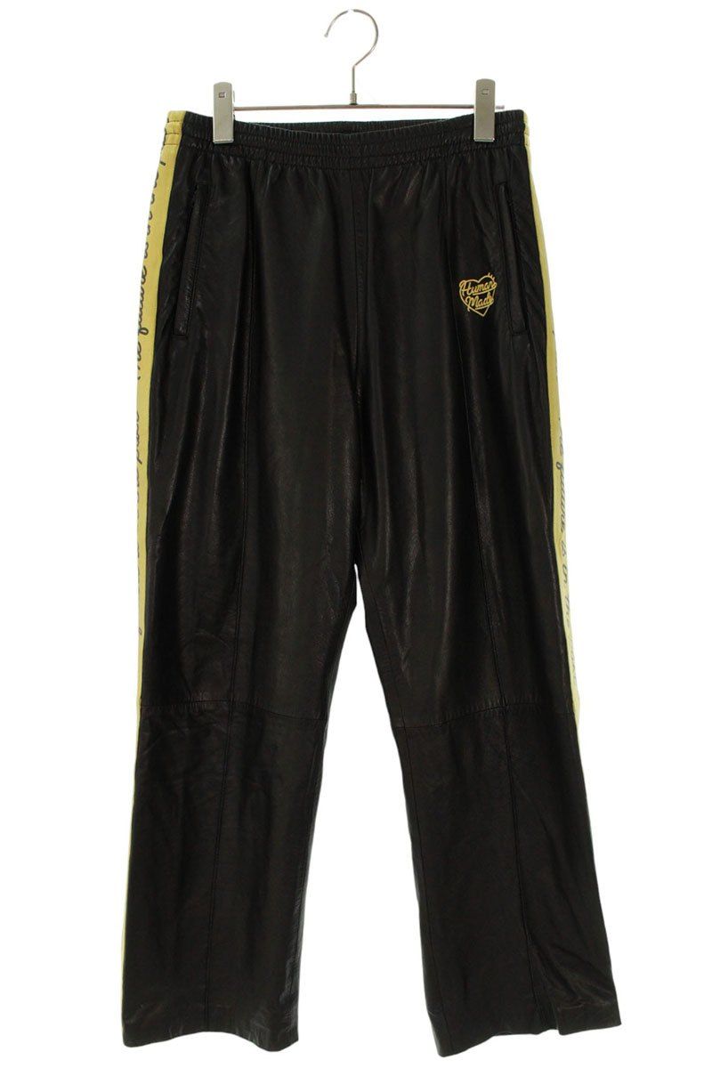ヒューマンメイド サイドラインレザートラックロングパンツ メンズ S