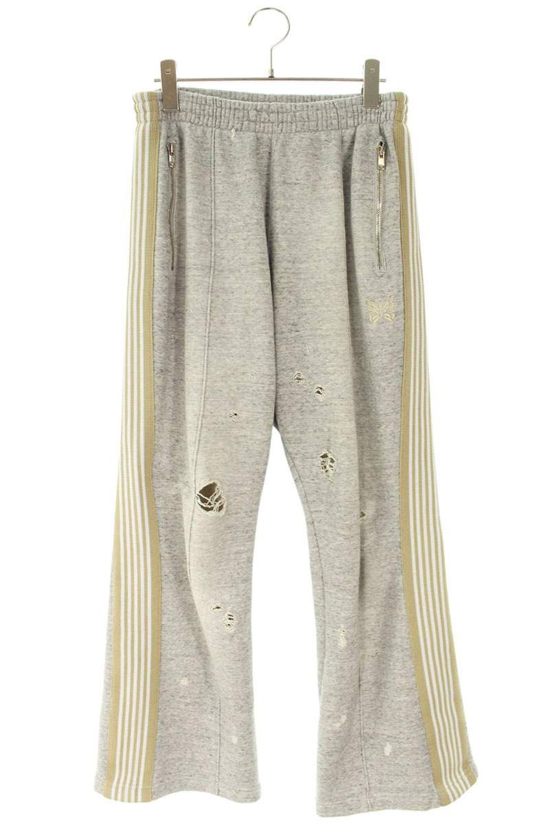 ニードルス QV 1580 ダメージ加工ブーツカットトラックロングパンツ メンズ S