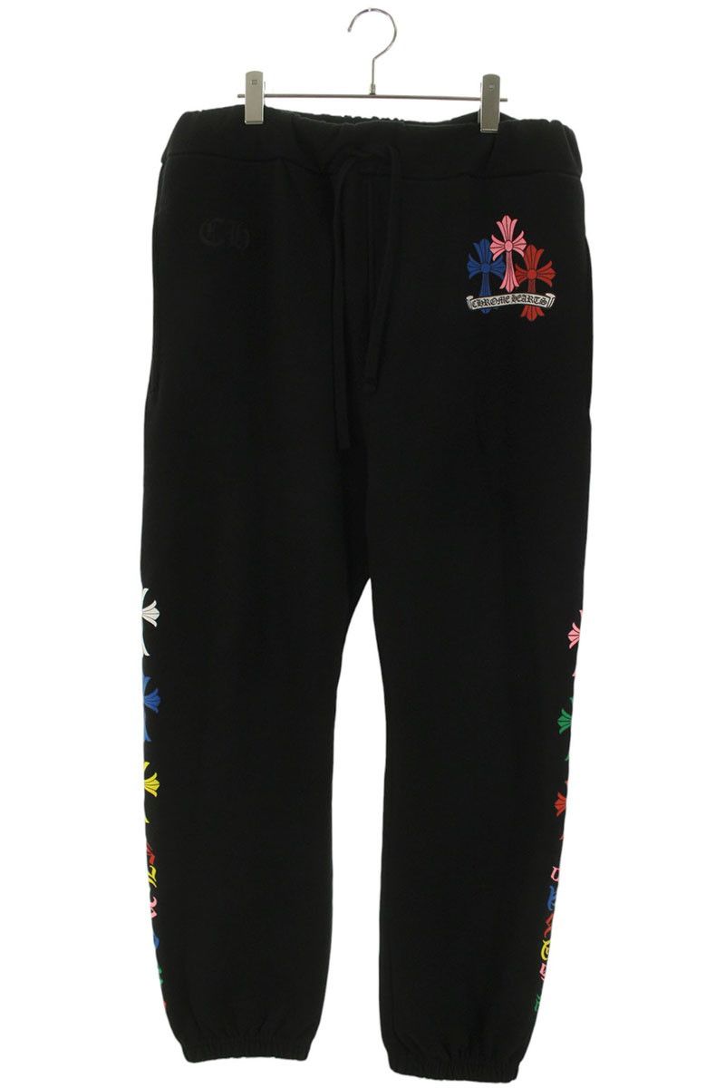 クロムハーツ MLTCOL CEM CRS SWEAT PANTS マルチセメタリークロスプリントスウェットロングパンツ メンズ L