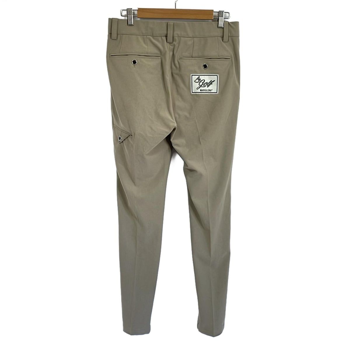 MARK-LONA マークアンドロナ パンツ サイズ46 XL メンズ - グレーベージュ×オレンジ×マルチ フルレングス