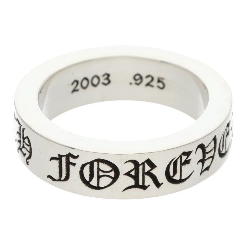クロムハーツ 6mm SPACER FOREVER 6mmスペーサーフォーエバー シルバーリング メンズ 16.5号