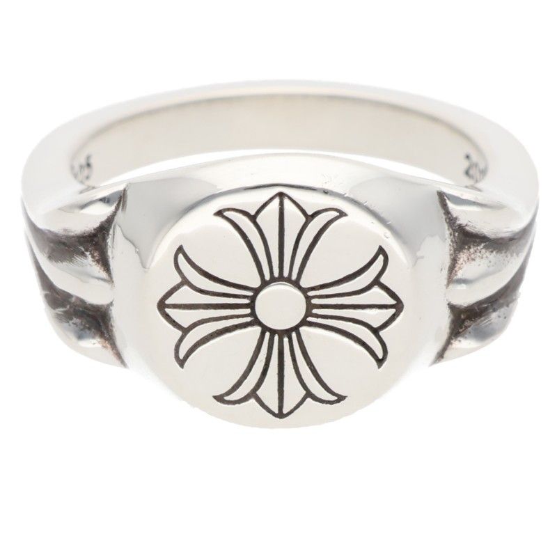 クロムハーツ FLAT TOP フラットトップ シルバーリング メンズ 14号