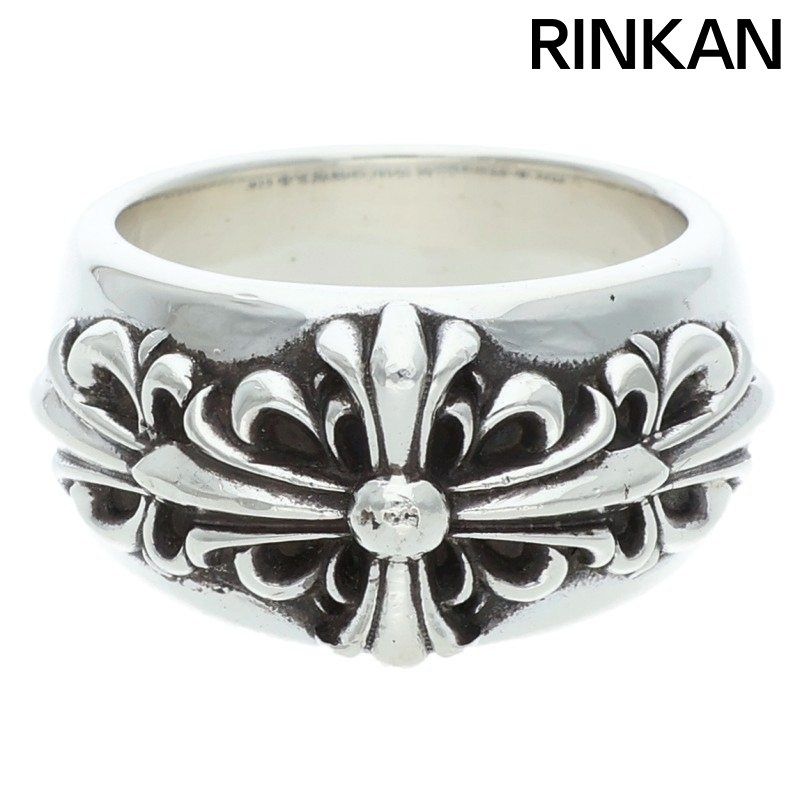 クロムハーツ CLSC DBL FLRL CRS シルバーリング メンズ 19号