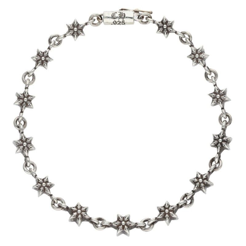 クロムハーツ CHN TNY STAR タイニースター シルバーブレスレット メンズ 13LINK