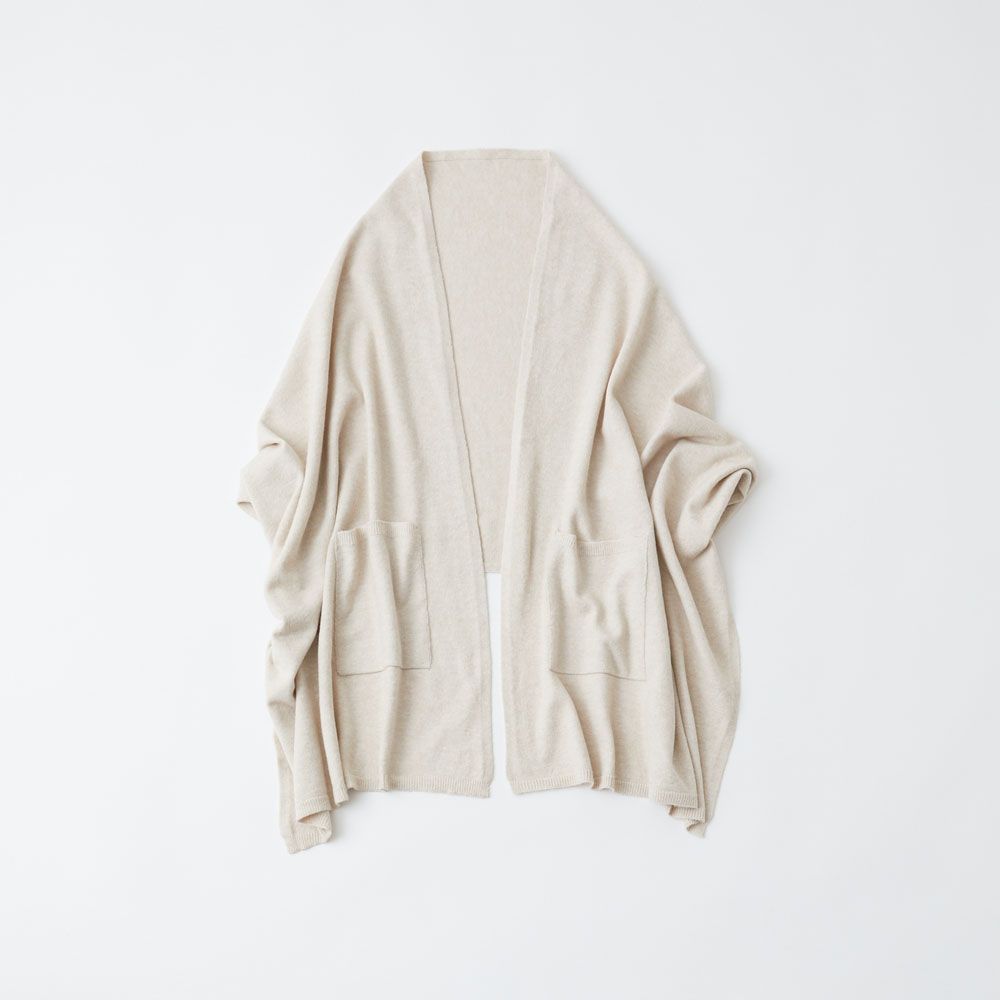 リューズニット 軽くてやわらかいスフレのようなポケットショール