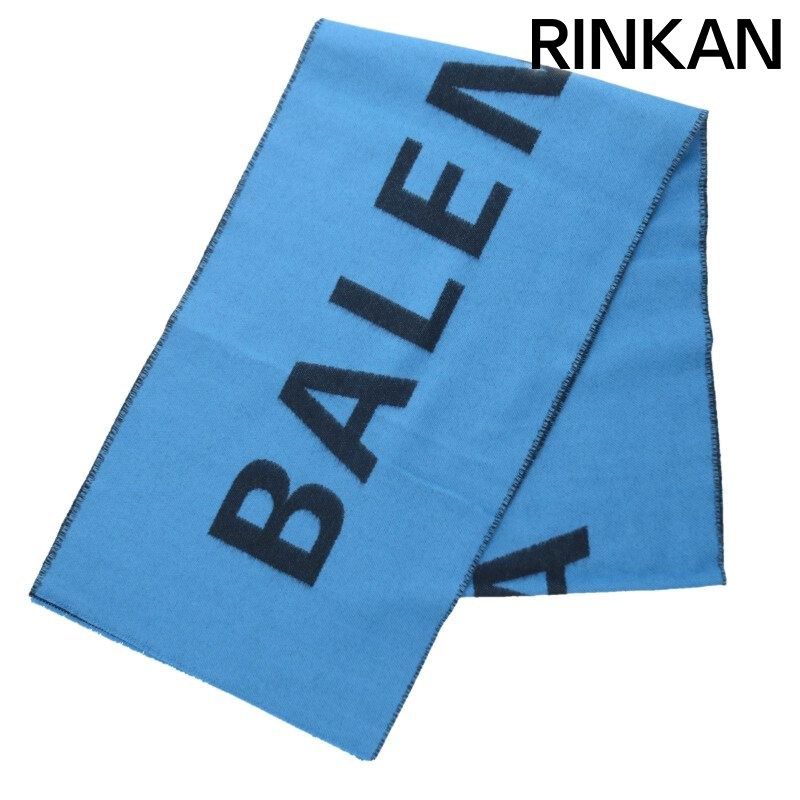 バレンシアガ ロゴマフラー メンズ