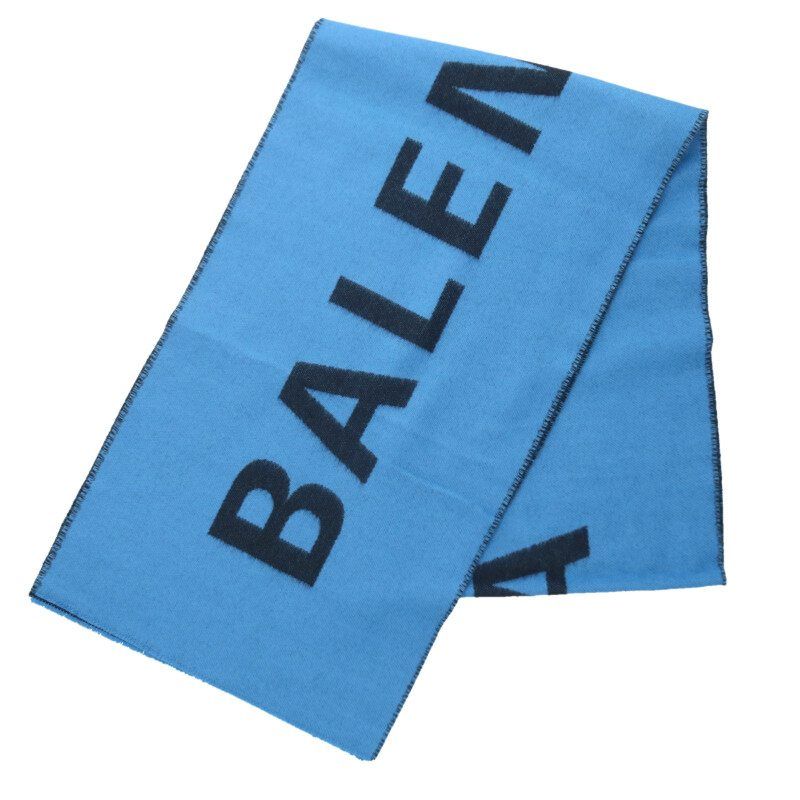 バレンシアガ ロゴマフラー メンズ