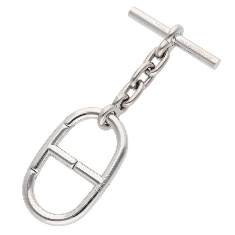  エルメス シェーヌダンクルシルバーキーリング メンズ キーホルダー キーリング 小物