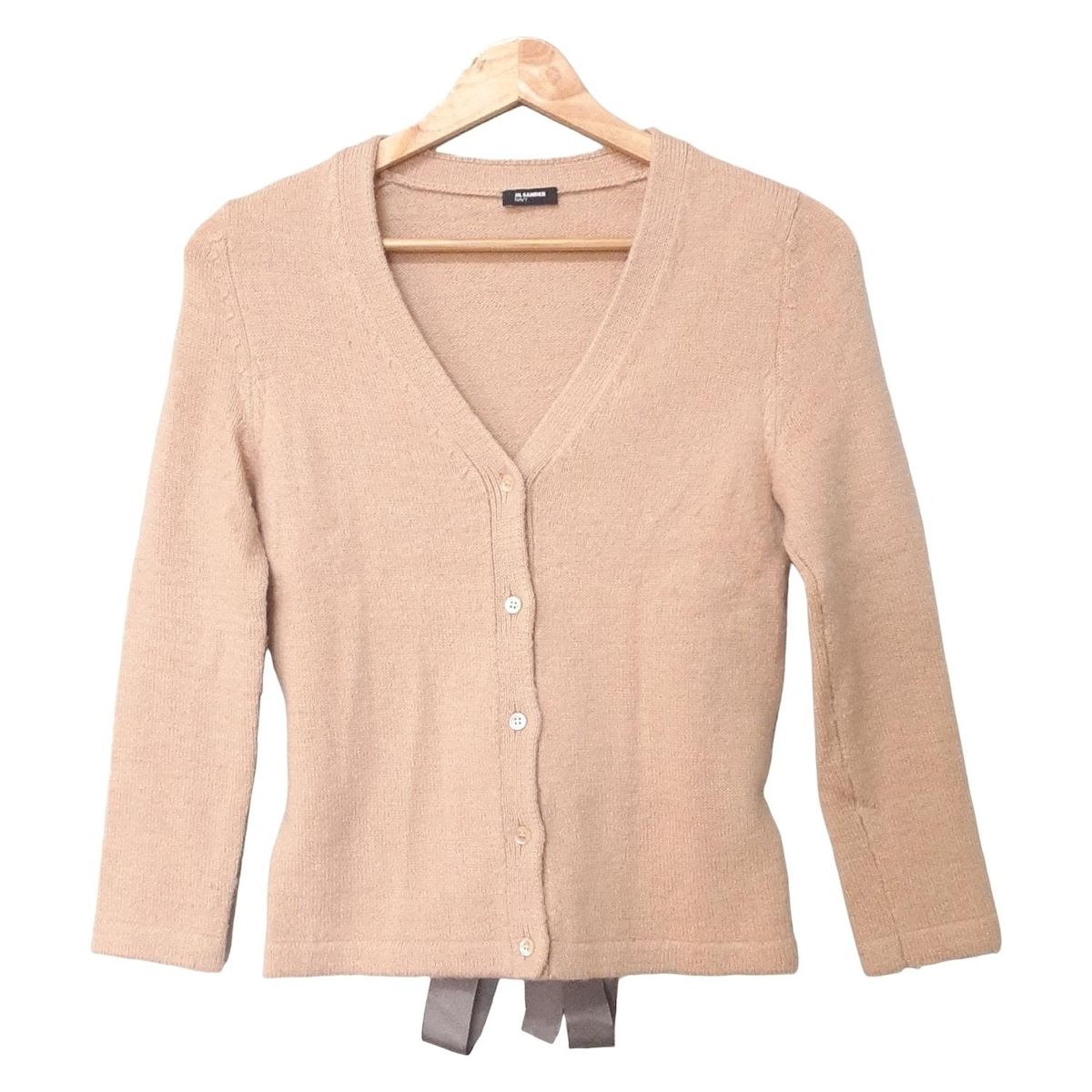 ジルサンダー カーディガン サイズS レディース JDB 661 A ベージュ グレー 長袖