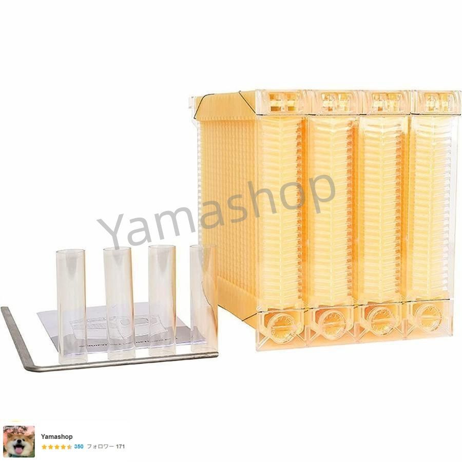 巣箱 蜜蜂巣箱 4個 フローハイブ 蜂巣 巣脾 巣礎 巣枠 ミツバチ巣 自流蜜蜂巣 採蜜器 蜜蜂飼育 ミツバチ飼育 自動ハチミツ採取 養蜂器