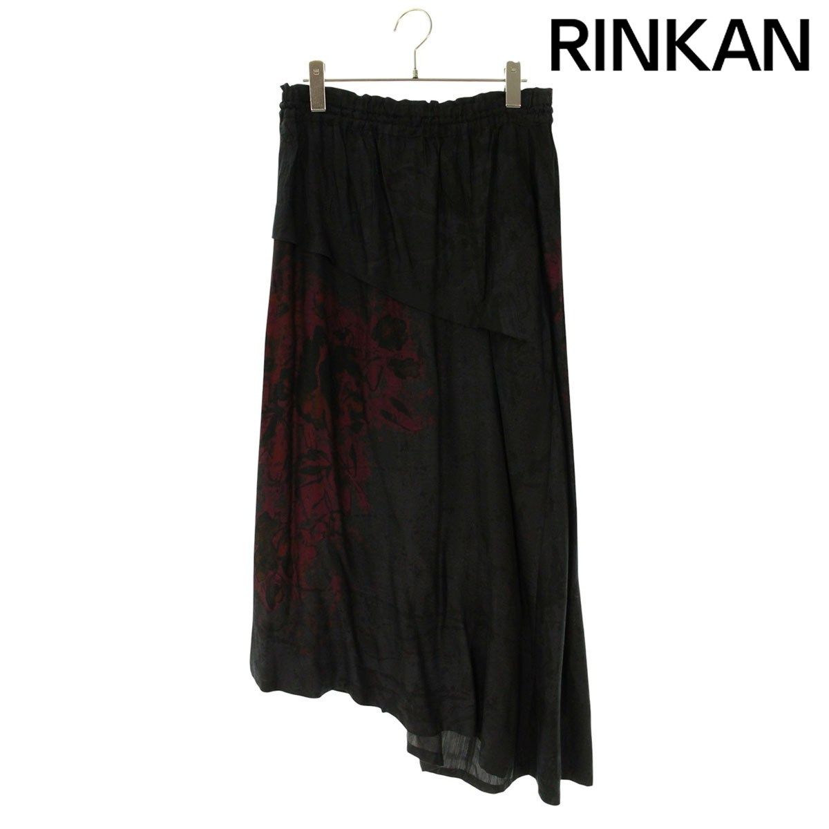 ワイズ 25SS YP-S15-219 総柄アシンメトリースカート レディース 2