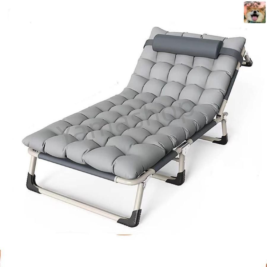 折りたたみ式ベッド 折り畳み アウトドア チェア リクライニング コット キャンプ 簡易ベッド 折り畳み 室内 MARWIL-DEMENAGEMENTS_CH