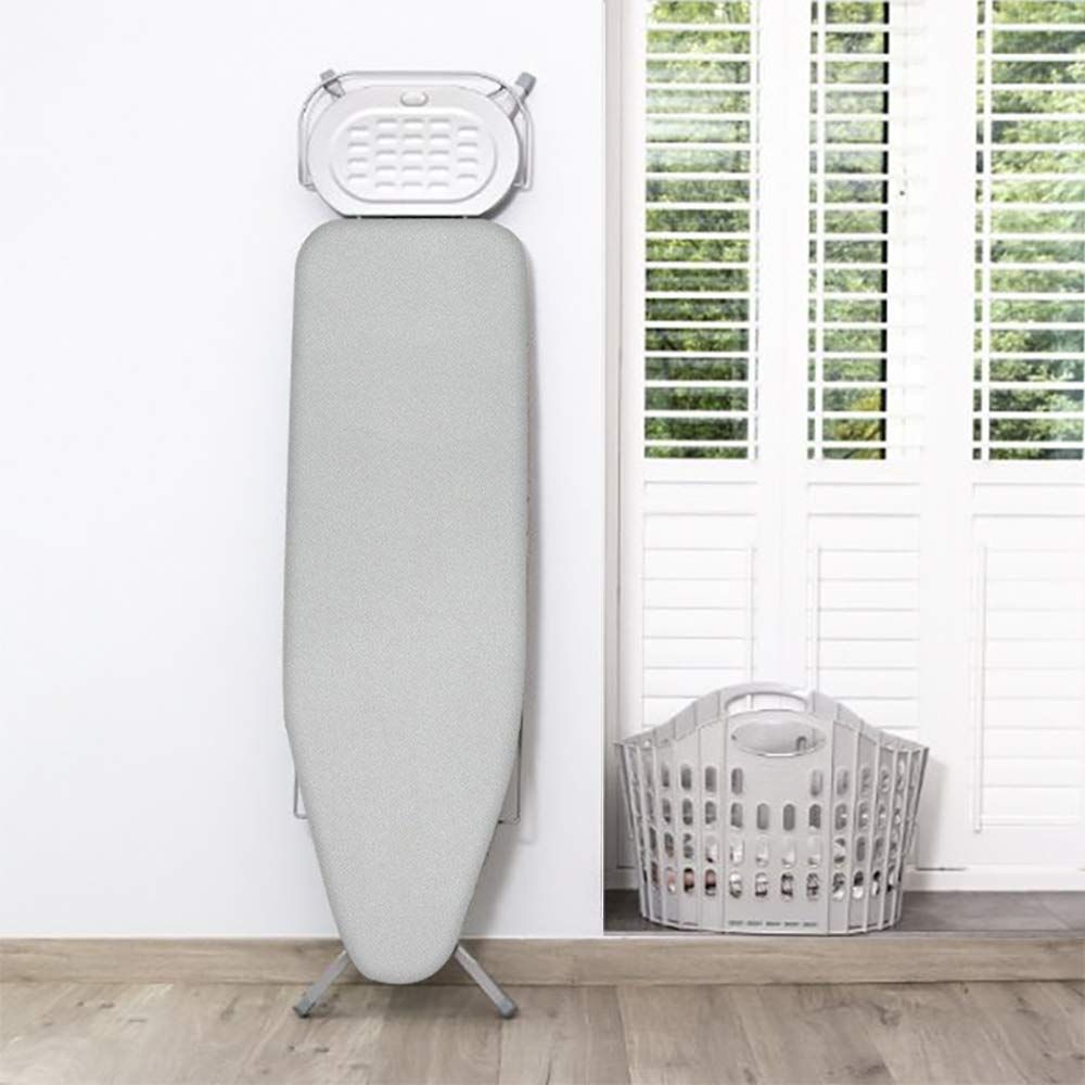 追加の厚いポリエステルフェルトパッド入り 伸縮性のあるひも付き 熱反射性のあるアイロン台カバー 92 x 33 cm