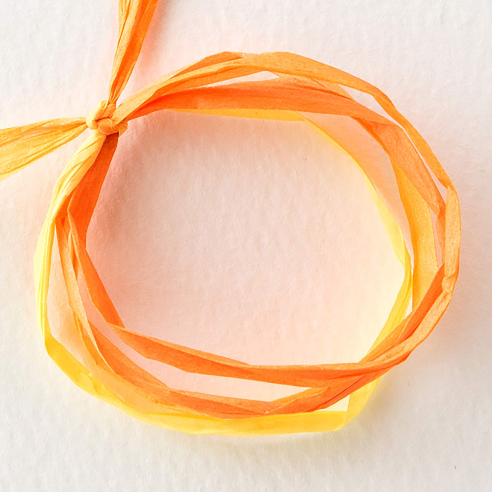 ヘッズ ペーパー ラフィア リボン 5 mm幅 50 m巻 ミックス 黄 オレンジ HEADS PR MYE